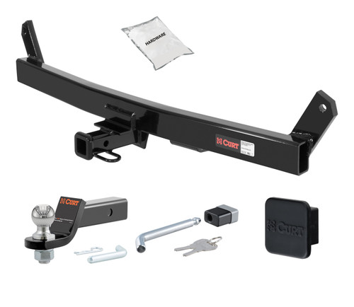 98 - 00 Volvo S70  -- 1.25in. CURT Trailer Hitch + Ball Mount + Cover + Lock Kit by CURT HWA2544