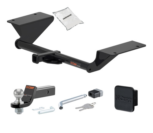 18 - 22 HONDA Accord Sedan, excluding hybrid 1.25in. CURT Trailer Hitch + Ball Mount + Cover + Lock Kit by CURT HWA1322