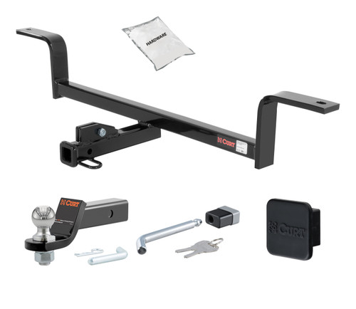 01 - 05 HONDA Civic Coupe 1.25in. CURT Trailer Hitch + Ball Mount + Cover + Lock Kit by CURT HWA1334