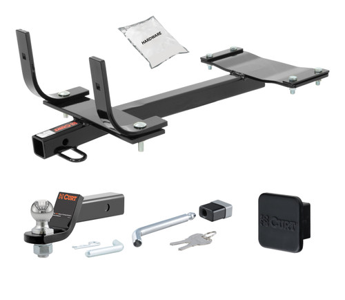 01 - 05 BMW 325xi Sedan 1.25in. CURT Trailer Hitch + Ball Mount + Cover + Lock Kit by CURT HWA99