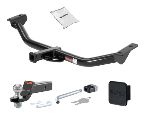 03 - 08 Porche PORSCHE Excluding GT 1.25in. CURT Trailer Hitch + Ball Mount + Cover + Lock Kit by CURT HWA2144