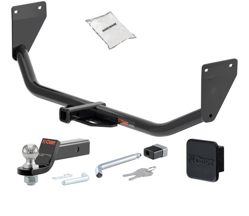 19 - 21 Hyundai Veloster Excluding Veloster N 1.25in. CURT Trailer Hitch + Ball Mount + Cover + Lock Kit by CURT HWA1463