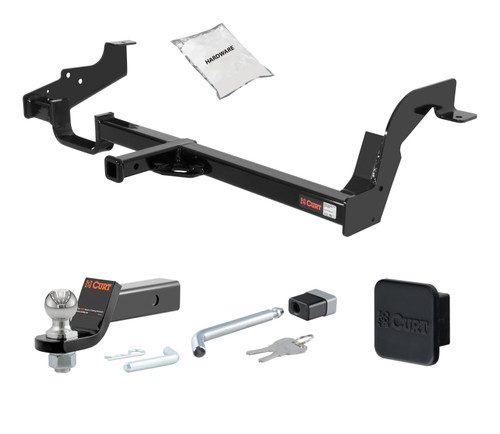 00 - 04 Subaru Outback Wagon 1.25in. CURT Trailer Hitch + Ball Mount + Cover + Lock Kit by CURT HWA2316