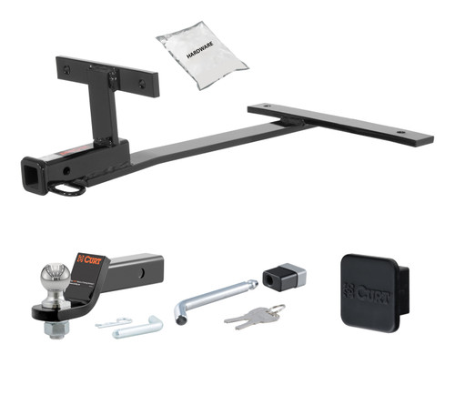 06 - 07 BMW 530xi Sedan 1.25in. CURT Trailer Hitch + Ball Mount + Cover + Lock Kit by CURT HWA147