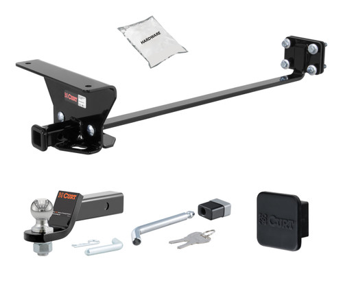 10 - 16 Mercedes-Benz E350 Sedan 1.25in. CURT Trailer Hitch + Ball Mount + Cover + Lock Kit by CURT HWA1867