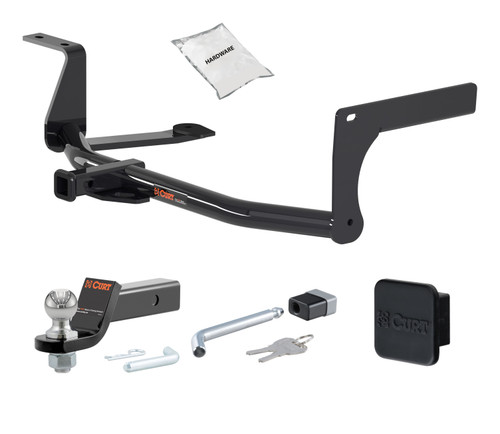 10 - 14 Volkswagen Golf Wagon (Canada only), excluding diesel 1.25in. CURT Trailer Hitch + Ball Mount + Cover + Lock Kit by CURT HWA2482