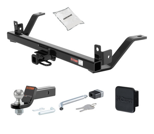 93 - 98 Lincoln Mark VIII -- 1.25in. CURT Trailer Hitch + Ball Mount + Cover + Lock Kit by CURT HWA1734