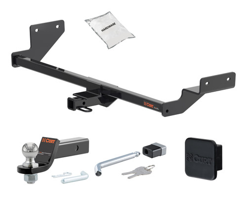 19 - 19 KIA Forte Sedan 1.25in. CURT Trailer Hitch + Ball Mount + Cover + Lock Kit by CURT HWA1590