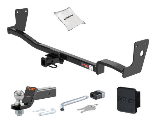01 - 06 KIA Optima -- 1.25in. CURT Trailer Hitch + Ball Mount + Cover + Lock Kit by CURT HWA1604