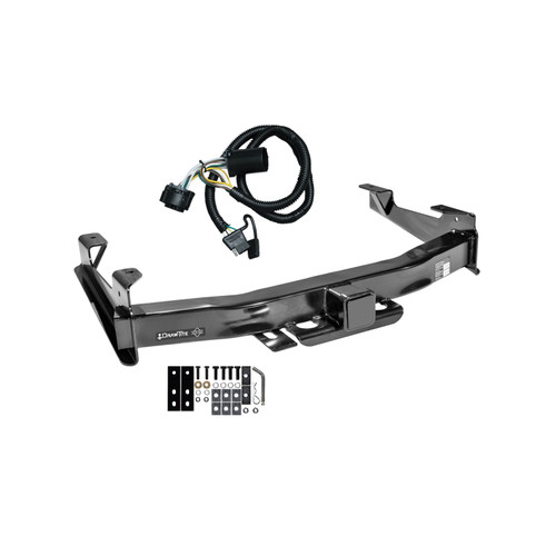 2007-2010 Chevrolet Silverado 3500 HD Draw-tite Titan Class 5 Trailer Hitch, 2-1/2 Inch Square Receiver Bundle w/ Plug-n-Play T-One Wiring Harness 45517
