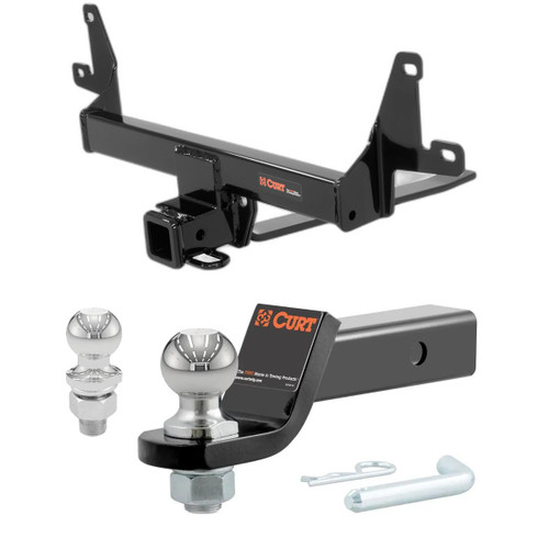 2013-2015 BMW X1 With Panoramic Sunroof Only CURT Class 3 Trailer Hitch, 2" Receiver + 2" Ball + 1-7/8" Ball Kit