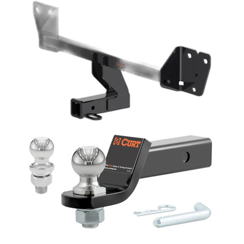 2020-2025 Buick Encore GX Excluding hands free liftgate CURT Class 3 Trailer Hitch, 2" Receiver + 2" Ball + 1-7/8" Ball Kit
