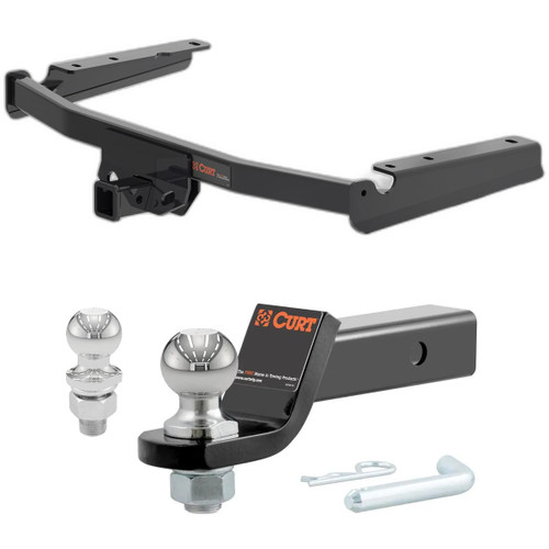 2020-2025 Toyota Highlander All CURT Class 3 Trailer Hitch, 2" Receiver + 2" Ball + 1-7/8" Ball Kit