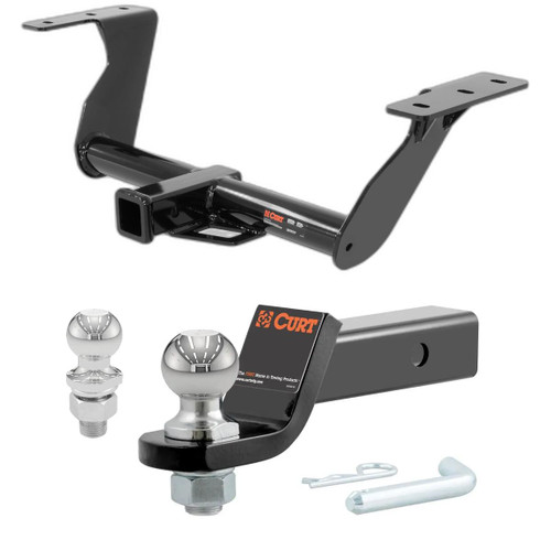 2014-2018 Subaru Forester All CURT Class 3 Trailer Hitch, 2" Receiver + 2" Ball + 1-7/8" Ball Kit