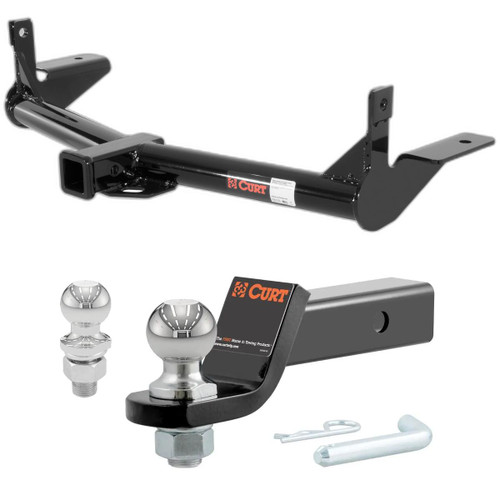 2006-2010 Mercury Mountaineer All (Fits Beneath OE 1.25 In. Receiver) CURT Class 3 Trailer Hitch, 2" Receiver + 2" Ball + 1-7/8" Ball Kit