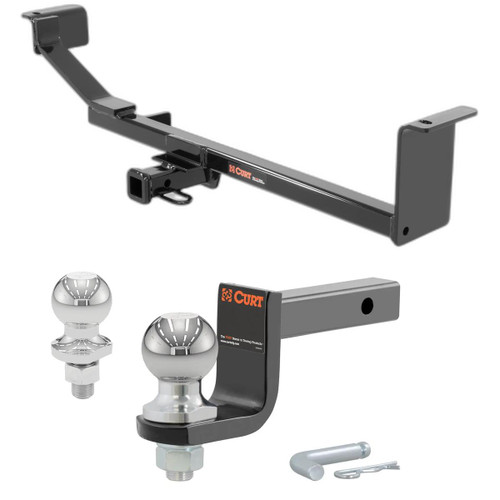 2013-2015 Chevrolet Spark without Ground Effects, excluding EV Class 1 Trailer Hitch, 1-1/4" Receiver + 2" Ball + 1-7/8" Ball Kit