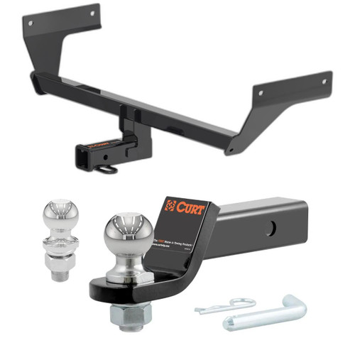 2021-2025 Nissan Rogue All CURT Class 3 Trailer Hitch, 2" Receiver + 2" Ball + 1-7/8" Ball Kit