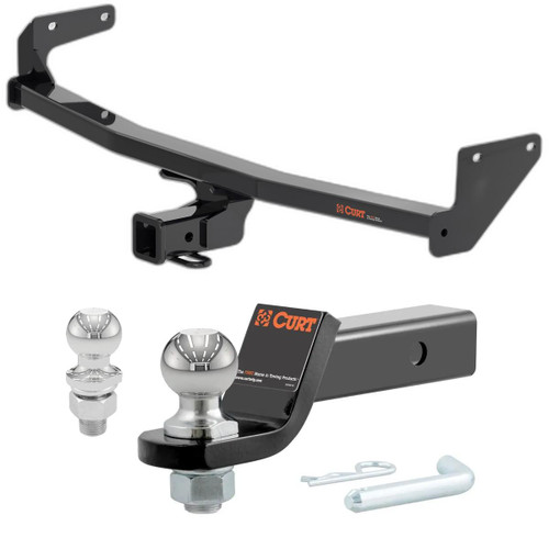 2022-2025 Kia Niro EV All CURT Class 3 Trailer Hitch, 2" Receiver + 2" Ball + 1-7/8" Ball Kit