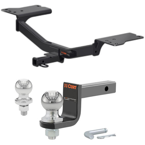 2017-2019 Chevrolet Cruze Hatchback, excluding diesel Class 1 Trailer Hitch, 1-1/4" Receiver + 2" Ball + 1-7/8" Ball Kit