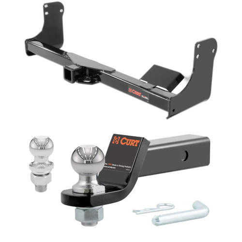 2016-2023 Mercedes-Benz Metris All CURT Class 3 Trailer Hitch, 2" Receiver + 2" Ball + 1-7/8" Ball Kit
