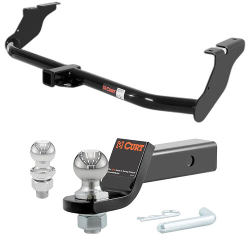 2009-2020 Ford Flex Without Dual Exhaust CURT Class 3 Trailer Hitch, 2" Receiver + 2" Ball + 1-7/8" Ball Kit