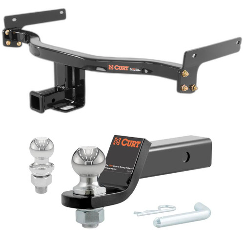 2015 Lincoln MKC Base CURT Class 3 Trailer Hitch, 2" Receiver + 2" Ball + 1-7/8" Ball Kit