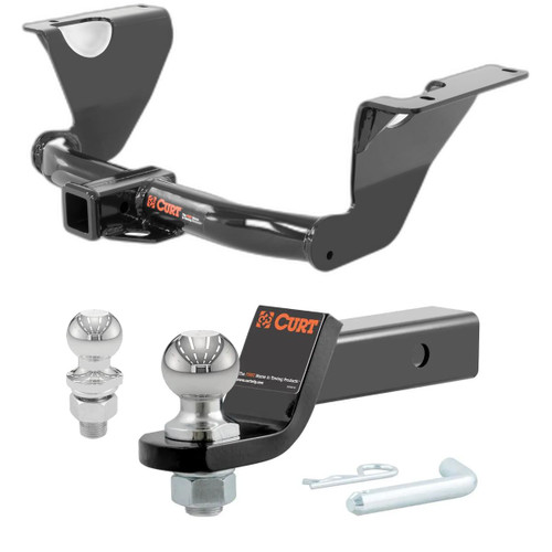 2015-2019 Subaru Legacy All CURT Class 3 Hitch, 2" Receiver + 2" Ball + 1-7/8" Ball Kit