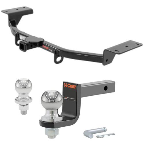 2013-2018 Ford Focus ST Class 1 Trailer Hitch, 1-1/4" Receiver + 2" Ball + 1-7/8" Ball Kit