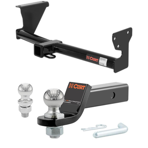 2008-2015 Land Rover LR2 All CURT Class 3 Trailer Hitch, 2" Receiver + 2" Ball + 1-7/8" Ball Kit
