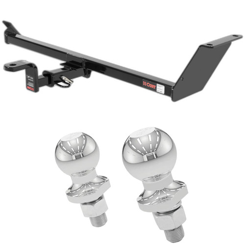 2010-2015 Mitsubishi Lancer Evolution MR, Excluding Fore to Aft Mufflers Class 1 Trailer Hitch, 1-1/4" Ball Mount