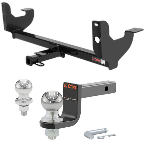 2007-2009 Saturn Aura Sedan Class 2 Trailer Hitch, 1-1/4" Receiver + 2" Ball + 1-7/8" Ball Kit