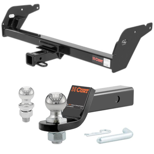 1995-2004 Toyota Tacoma All CURT Class 3 Trailer Hitch, 2" Receiver + 2" Ball + 1-7/8" Ball Kit