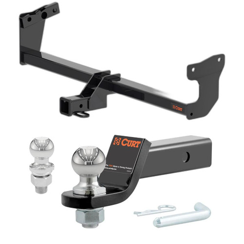 2024-2025 Kia EV9 All CURT Class 3 Trailer Hitch, 2" Receiver + 2" Ball + 1-7/8" Ball Kit