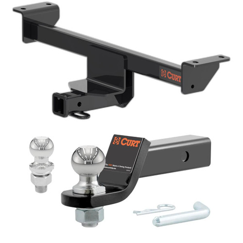 2019-2025 INFINITI QX50 All CURT Class 3 Trailer Hitch, 2" Receiver + 2" Ball + 1-7/8" Ball Kit