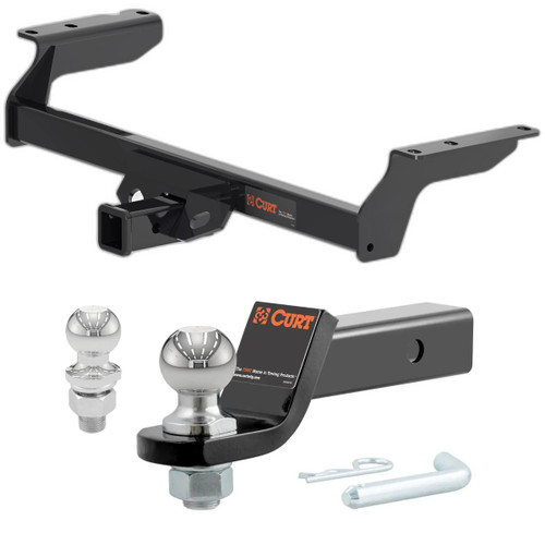 2020-2025 Ford Escape Excluding PHEV CURT Class 3 Trailer Hitch, 2" Receiver + 2" Ball + 1-7/8" Ball Kit