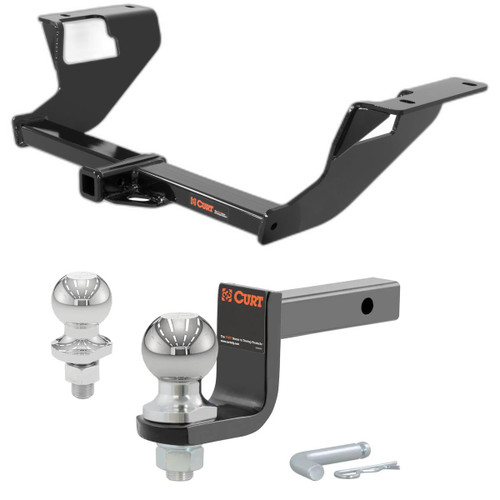 2012-2016 Subaru Impreza Sedan, excluding WRX Class 1 Trailer Hitch, 1-1/4" Receiver + 2" Ball + 1-7/8" Ball Kit
