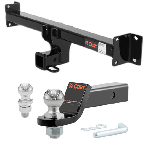 2004-2010 BMW X3 All CURT Class 3 Trailer Hitch, 2" Receiver + 2" Ball + 1-7/8" Ball Kit