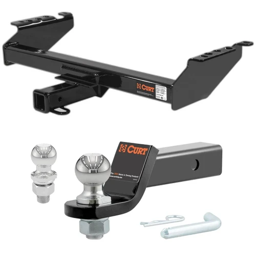 1994-2002 Dodge Ram 2500 All CURT Class 4 Trailer Hitch, 2" Receiver + 2" Ball + 1-7/8" Ball Kit