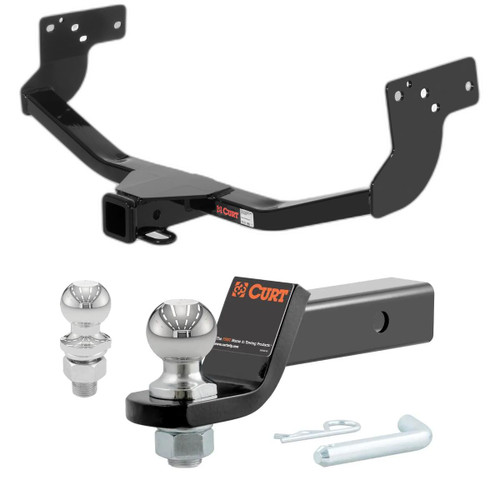 2007-2015 Mazda CX-9 All CURT Class 3 Trailer Hitch, 2" Receiver + 2" Ball + 1-7/8" Ball Kit