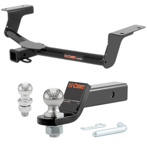 2006-2018 Toyota RAV4 All CURT Class 3 Trailer Hitch, 2" Receiver + 2" Ball + 1-7/8" Ball Kit