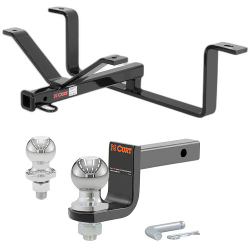 2005-2013 Chevrolet Corvette Coupe, Except with Dual Mode Exhaust Class 1 Trailer Hitch, 1-1/4" Receiver + 2" Ball + 1-7/8" Ball Kit