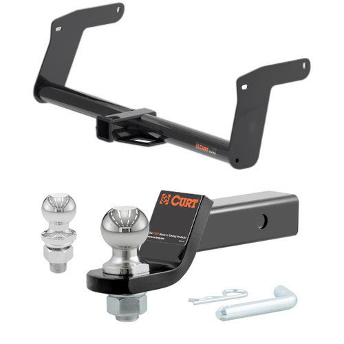 2022-2025 Lexus NX450h+ Excluding F Sport CURT Class 3 Trailer Hitch, 2" Receiver + 2" Ball + 1-7/8" Ball Kit