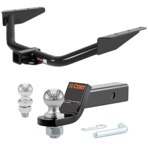 2007-2012 Dodge Nitro All CURT Class 3 Trailer Hitch, 2" Receiver + 2" Ball + 1-7/8" Ball Kit