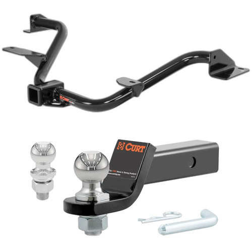 2015-2018 Chevrolet City Express All CURT Class 3 Trailer Hitch, 2" Receiver + 2" Ball + 1-7/8" Ball Kit