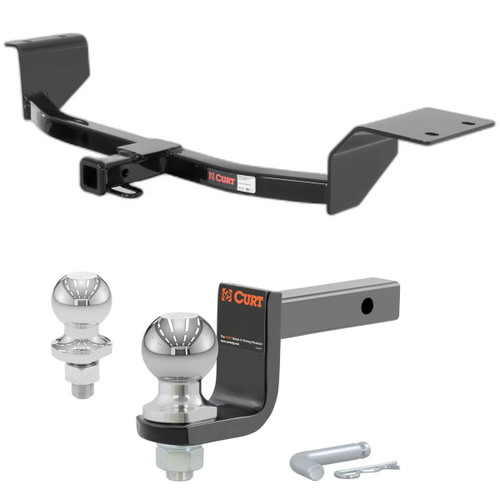 2000-2005 Toyota Echo Except Canadian Models Class 1 Trailer Hitch, 1-1/4" Receiver + 2" Ball + 1-7/8" Ball Kit
