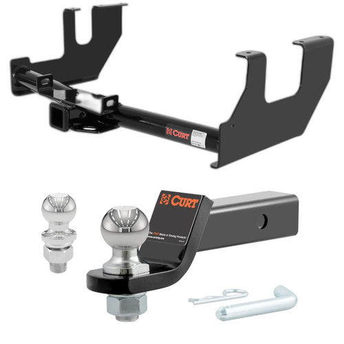 2004-2005 Ford F-150 All CURT Class 3 Trailer Hitch, 2" Receiver + 2" Ball + 1-7/8" Ball Kit