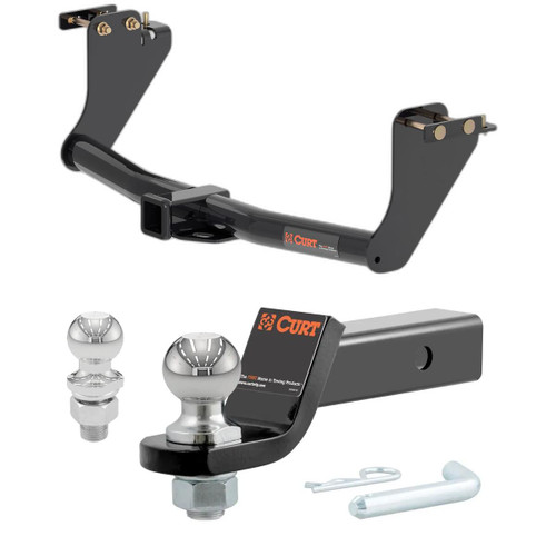 2018-2021 Mitsubishi Eclipse Cross All CURT Class 3 Trailer Hitch, 2" Receiver + 2" Ball + 1-7/8" Ball Kit