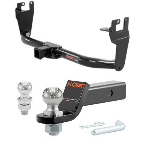 2015-2023 Jeep Renegade All CURT Class 3 Trailer Hitch, 2" Receiver + 2" Ball + 1-7/8" Ball Kit