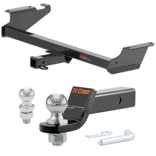 2008-2020 Dodge Grand Caravan All CURT Class 3 Hitch, 2" Receiver + 2" Ball + 1-7/8" Ball Kit