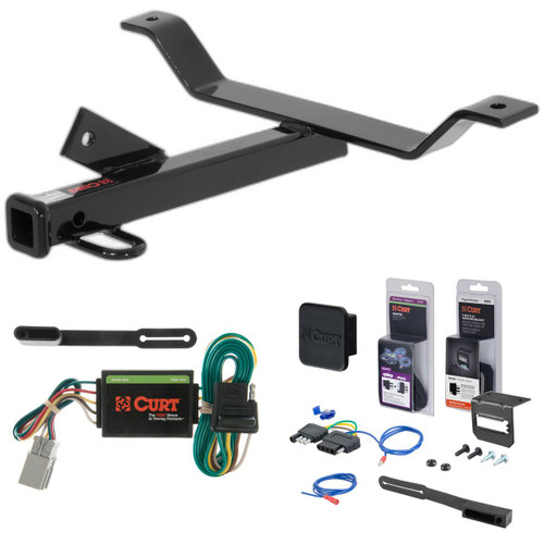 01 - 03 Acura CL Curt 1-1/4" Class 1 Trailer Tow Hitch + 5-Flat Wiring Kit Tow Boat/Utility Trailer with Surge Brakes 11290